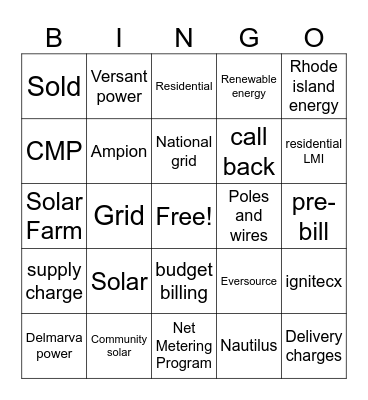 IGNITECX Bingo Card