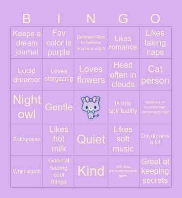 TAOHK&I Kinnies - Mewkledreamy Bingo Card