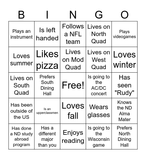RFC Bingo! Bingo Card