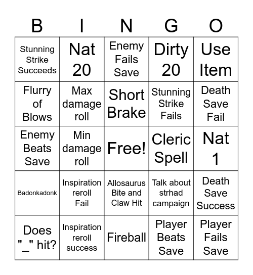 Avernus Bingo (Final) Bingo Card
