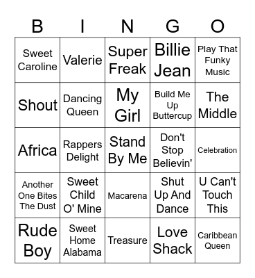 Mingo 3 Bingo Card