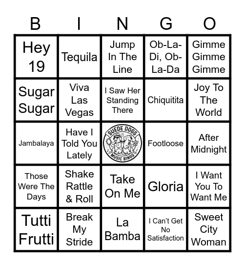 NEWLANDS - Music Bingo Card