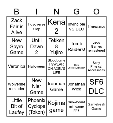 State of Play September 2th 2026 + Japan Bingo Card