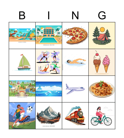 HOLIDAY Bingo Card