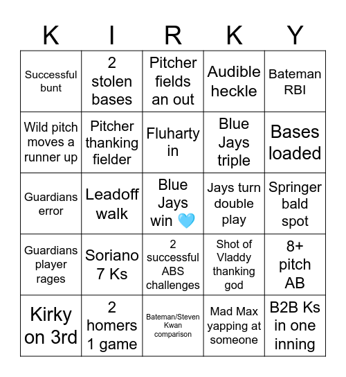 Rubber Match W Bingo Card