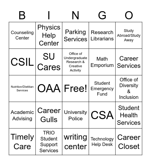 No stupid questions BINGO (Resource) Bingo Card