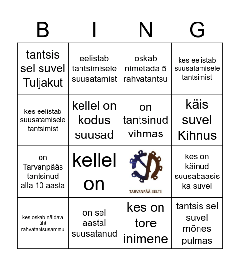 Leia keegi, kes..... Bingo Card