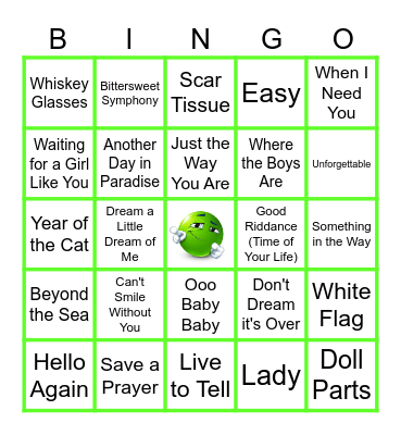 MUSIC BINGO at the Ann Arbor Eagles!  Laid Back Jams! 🎵 Bingo Card
