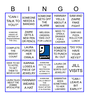 RETIQUE MANAGEMENT BINGO Card