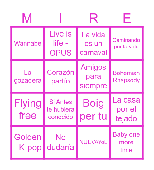 Els 40! 🎂 Bingo Card