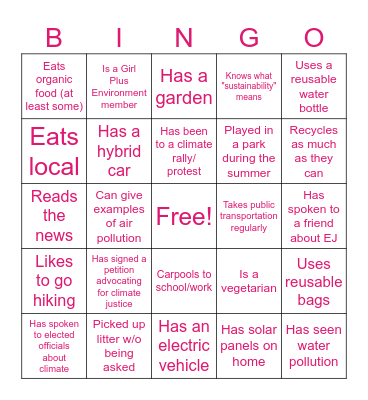 Bingo Card