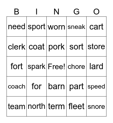 Reading Bingo Card