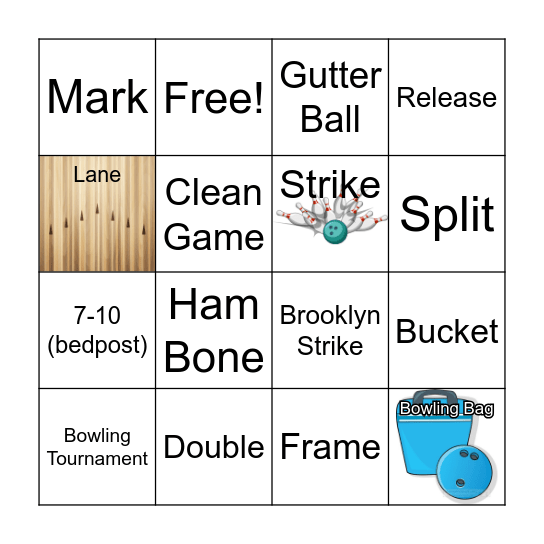 Bowling Bingo Card
