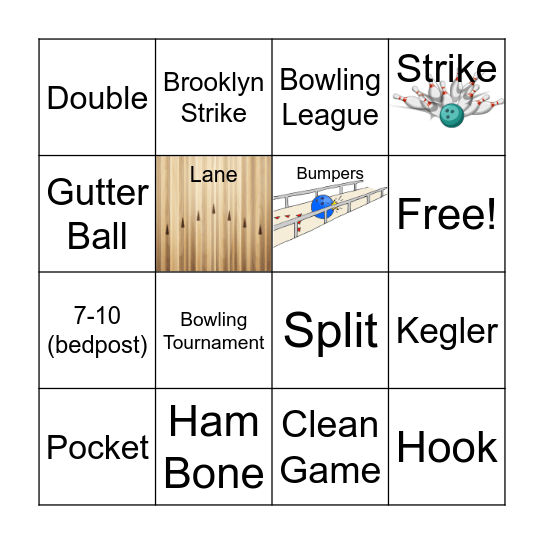 Bowling Bingo Card
