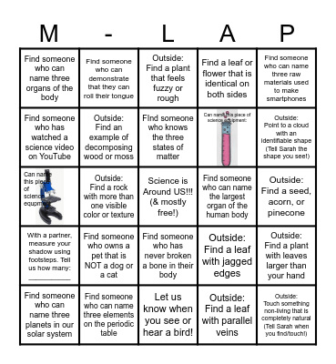 All Around Us Bingo Card