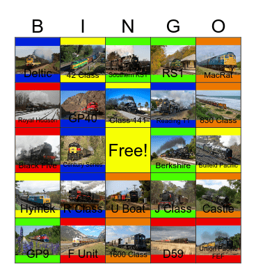 The Wyoming Transportation Museum and other Heritage Railroads that I can take a photograph while Laurie passed away one day Bingo Card
