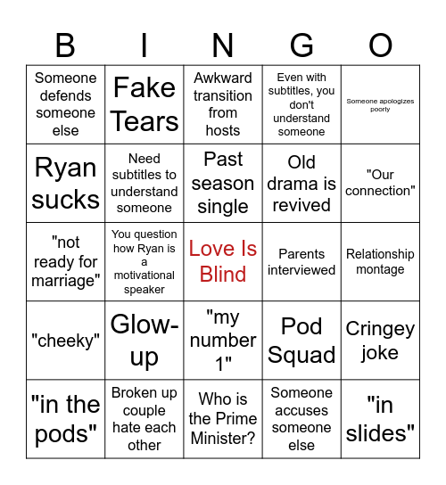 W&WLIBUKS3WP2026 Bingo Card