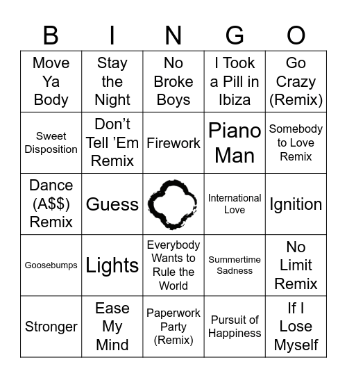 Remix Bingo Card