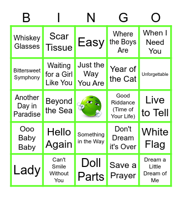 MUSIC BINGO at the Ann Arbor Eagles!  Laid Back Jams! 🎵 Bingo Card