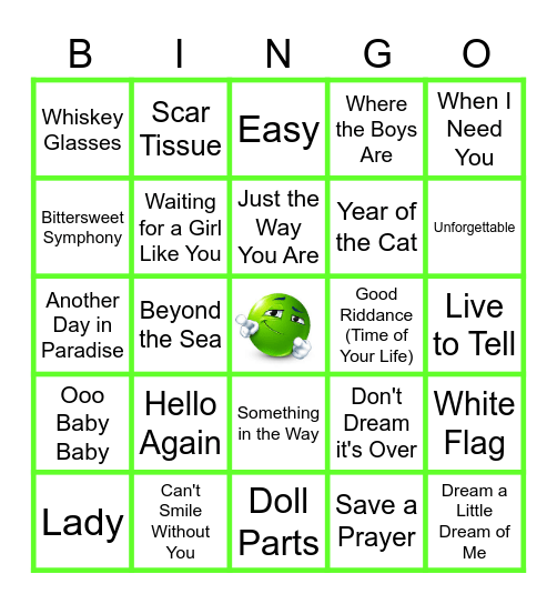 MUSIC BINGO at the Ann Arbor Eagles!  Laid Back Jams! 🎵 Bingo Card