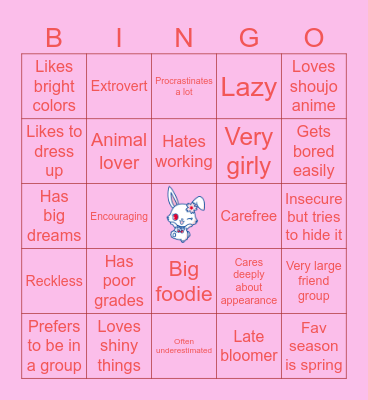 TAOHK&I Kinnies - Jewelpets Bingo Card