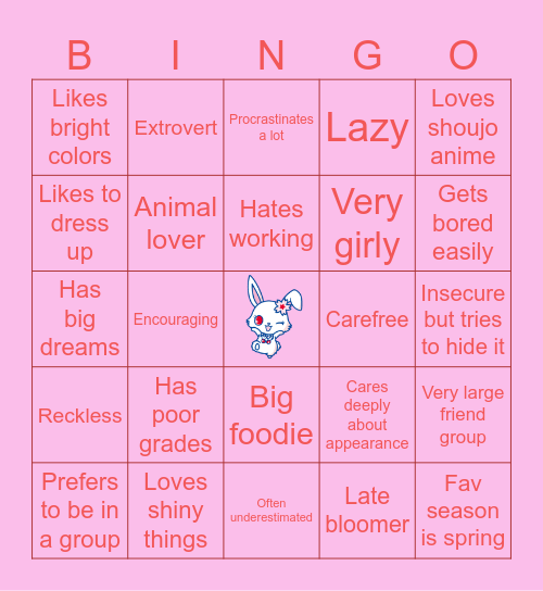 TAOHK&I Kinnies - Jewelpets Bingo Card