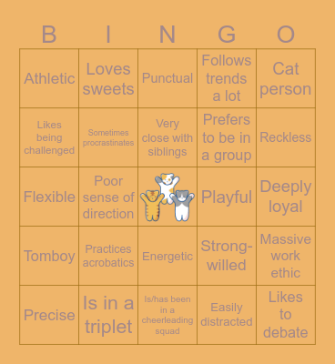 TAOHK&I Kinnies - Noranekoland Bingo Card