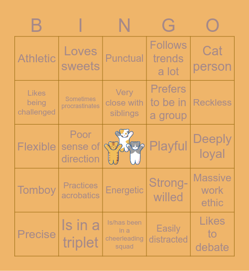TAOHK&I Kinnies - Noranekoland Bingo Card