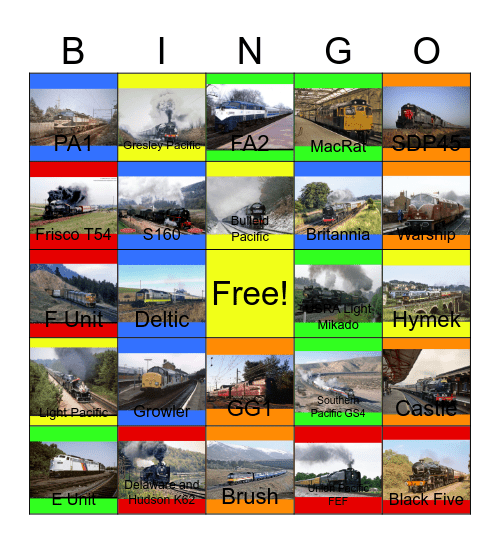The Delaware and Hudson Sesquicentennial and other Unforgettable Events in the Past that I would like to film while Laurie passed away one day Bingo Card