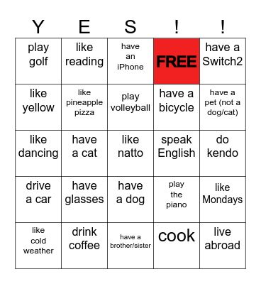 Does Bingo make you Happy? Bingo Card