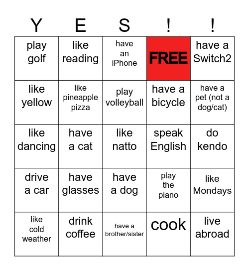 Does Bingo make you Happy? Bingo Card