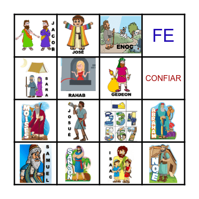 HEROES DE LA FE Bingo Card