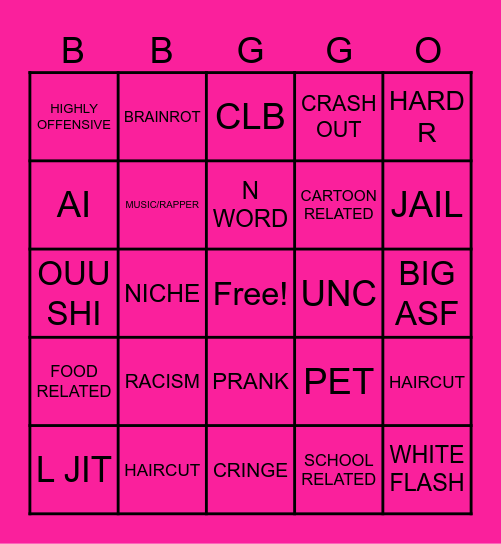 IG REELS Bingo By Ishowtanner130 Bingo Card