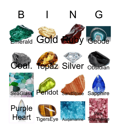 Theo's Bingo Game Bingo Card