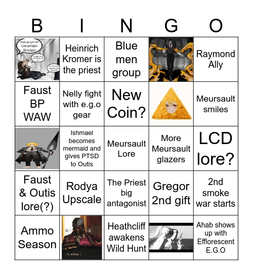 Canto 10 Bingo Card