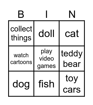 childhood memories itsn 2026 Bingo Card