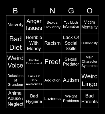 LOLCOW Bingo Card
