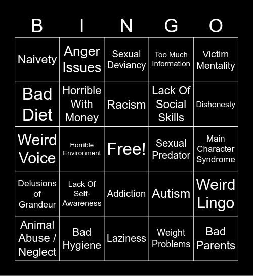 LOLCOW Bingo Card