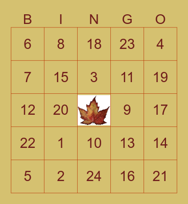 Bingo Card