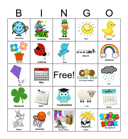 Spring Bingo! Bingo Card