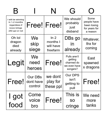Anpan Bingo Card
