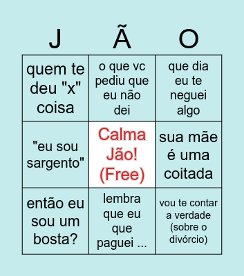 Quais absurdos serão ditos? Bingo Card