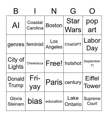 CNN10 - Friday, September 4th, 2026 Bingo Card