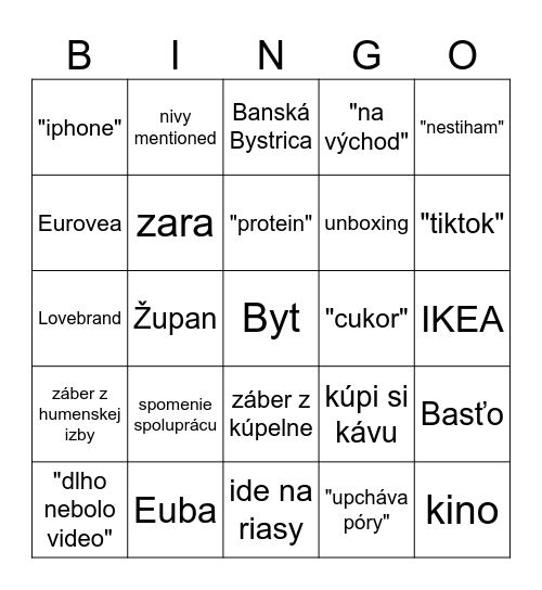 Kristus Bingo Card