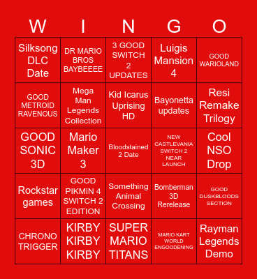 GOODTENDO GOODRECT 9/9/26 Bingo Card