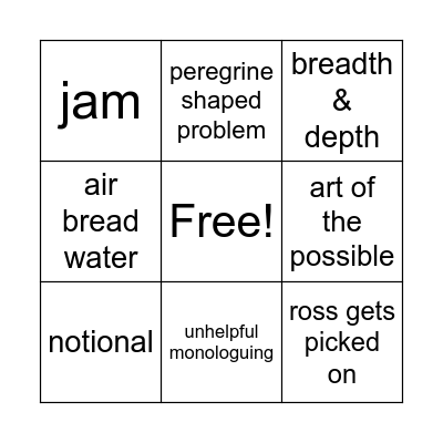 IYKYK Bingo Card