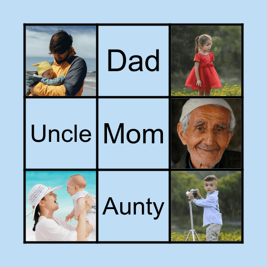 Family Bingo Card
