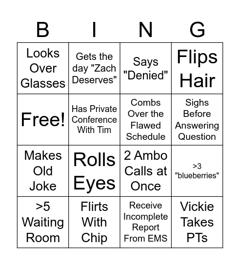 Vickie BINGO Card