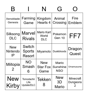 09/09/26 General Direct Bingo Card