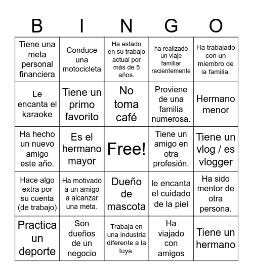 SOLUCIONES PARA PROFESIONALES Bingo Card